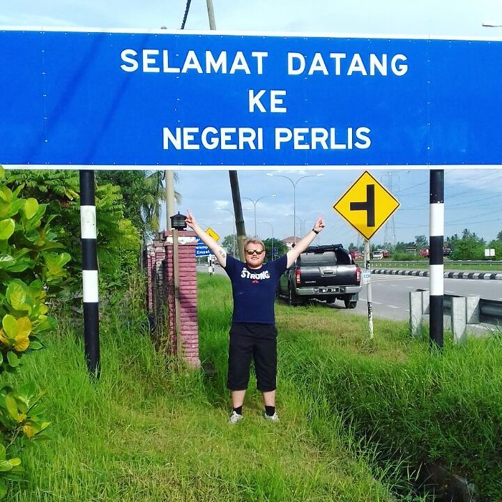 Rhys made it to Malaysia's smallest state.