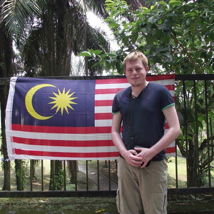 Rhys when he first visited Malaysia. Spot the difference...