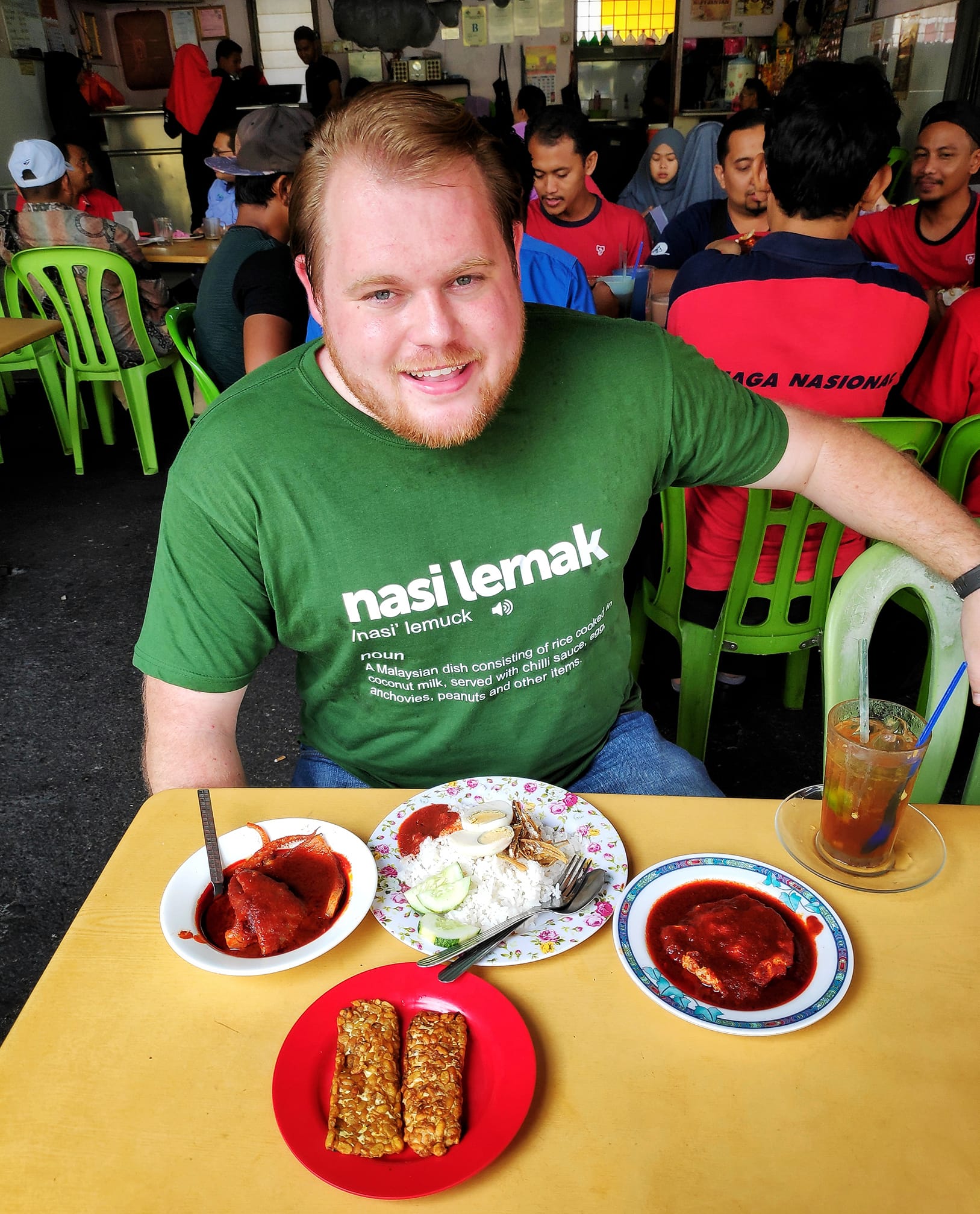 We suspect this is his favourite T-shirt.
