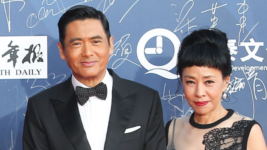 Chow Yun Fat and his wife Jasmine Tan.