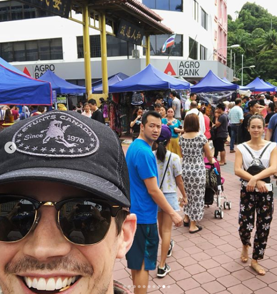 @grantgust Instagram Strolling around the streets of KK.