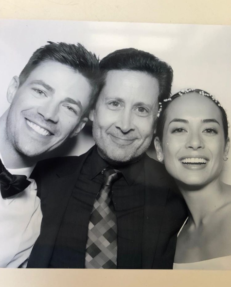 @robertadamstein Instagram The bride and groom with Grant's manager.