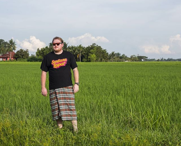 Rhys at one of his favourite destinations in Malaysia - Kedah.