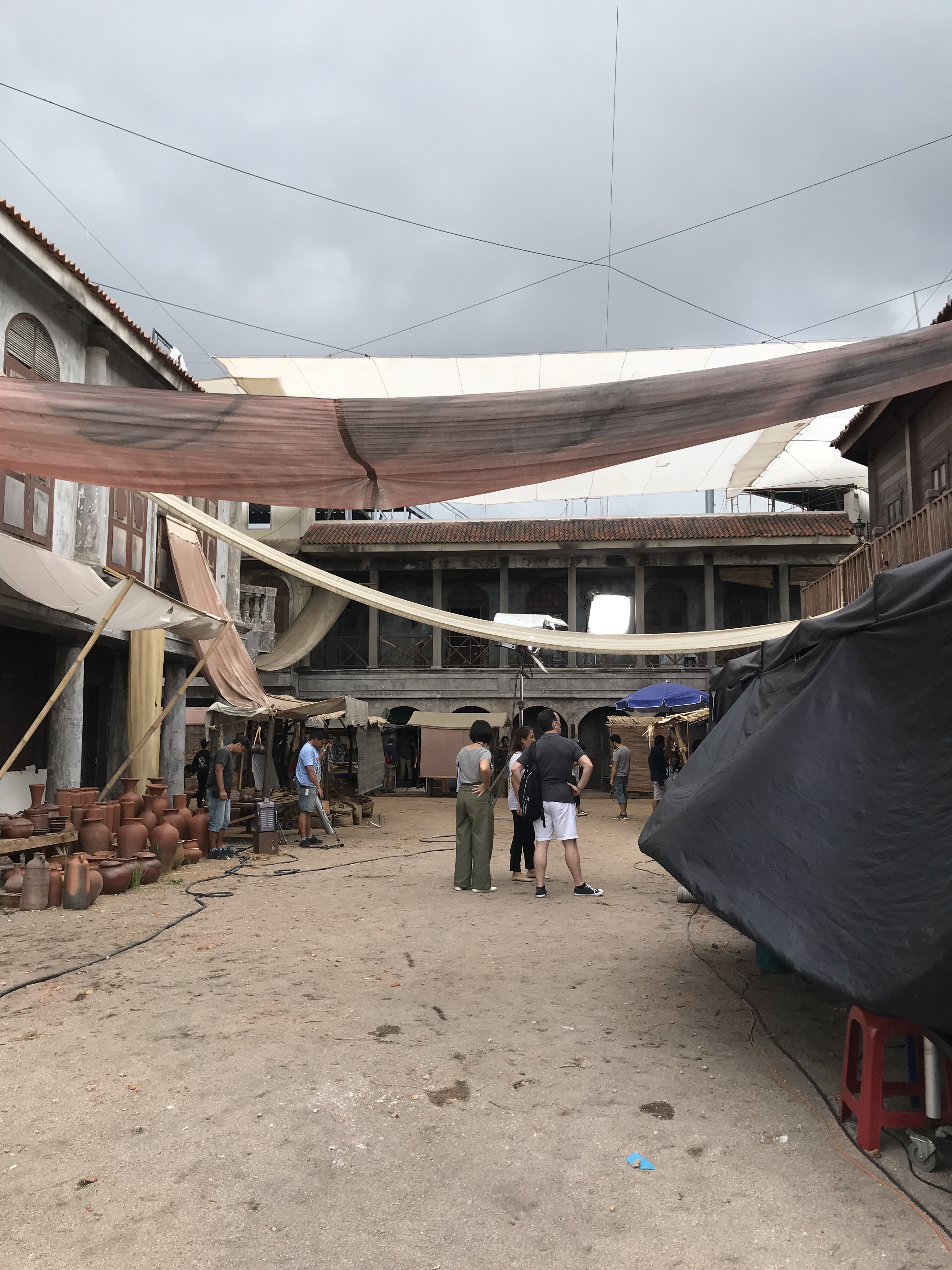 Iylia/Rojak Daily Shooting in progress, quiet on the set.