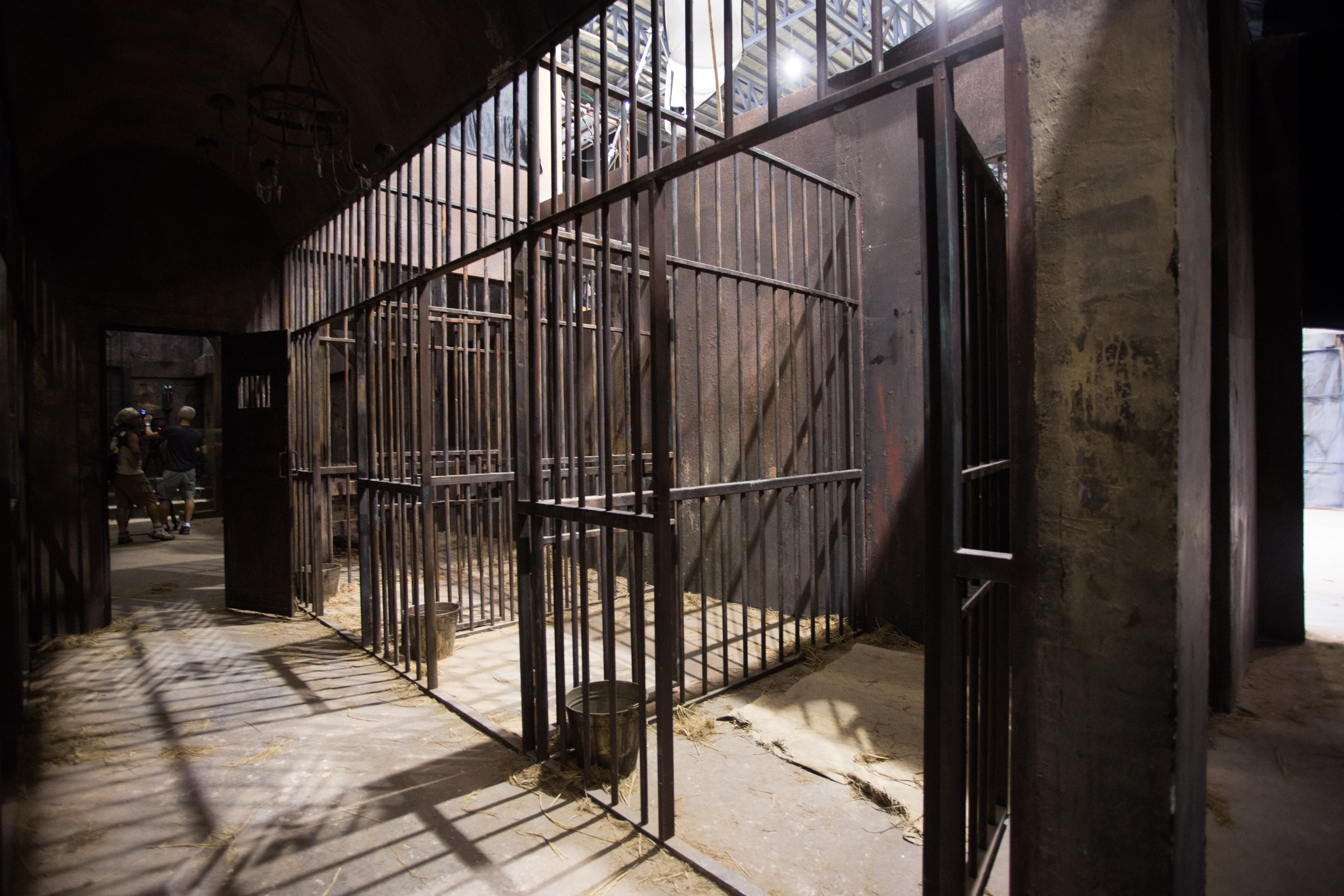 HBO Asia The jail that was built on the indoor set.
