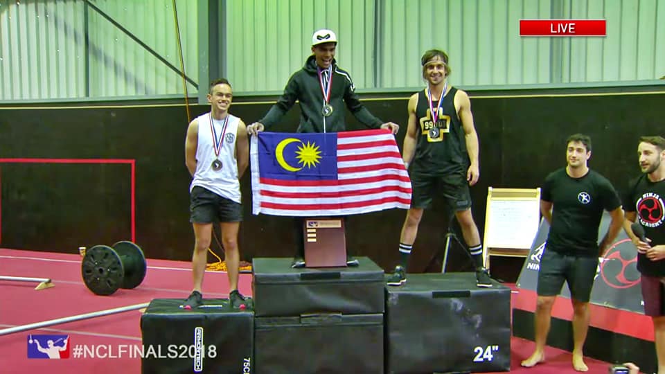 Waving the Jalur Gemilang proudly!