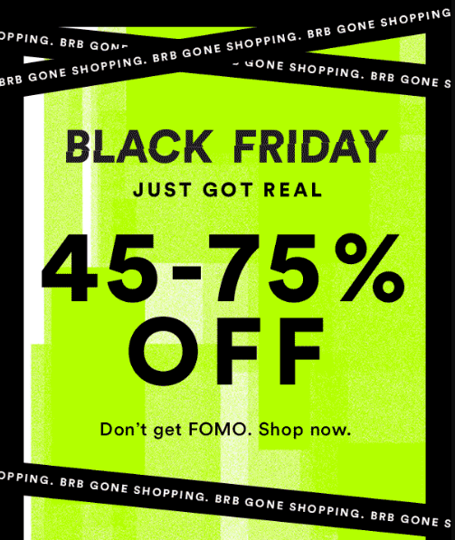 Yeah, BRB gone shopping.