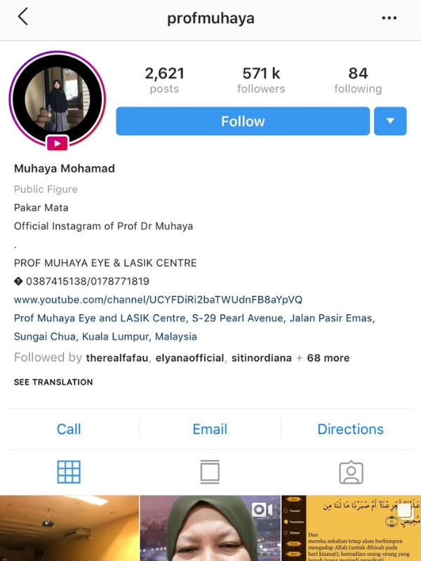 Pakar mata dan pakar motivasi.