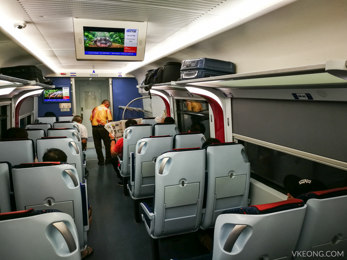 The cosy interior of the ETS.