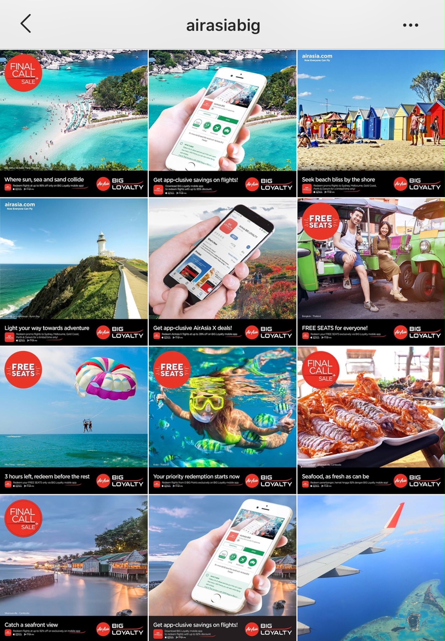 Follow AirAsia dan AirAsia BIG.