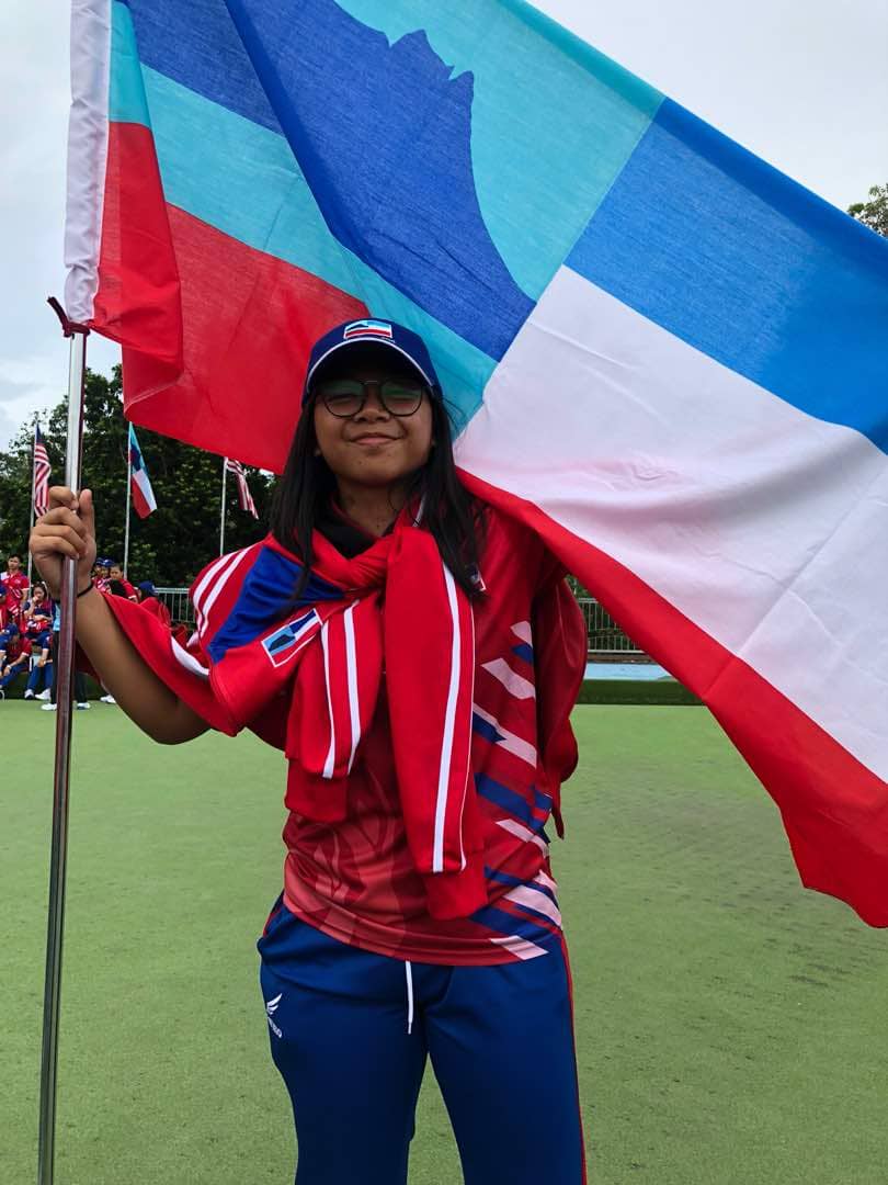 Pemain ragbi wanita Sabah.