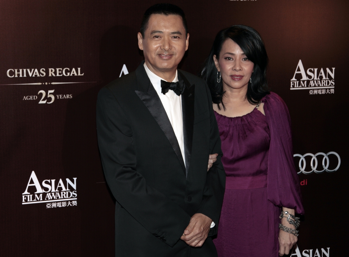 Chow Yun Fat and wife, Jasmine Tan