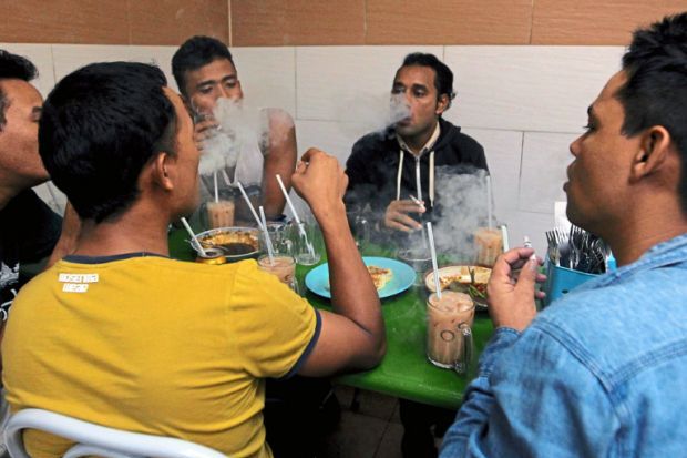 Here's to a smoke-free environment at restaurants!