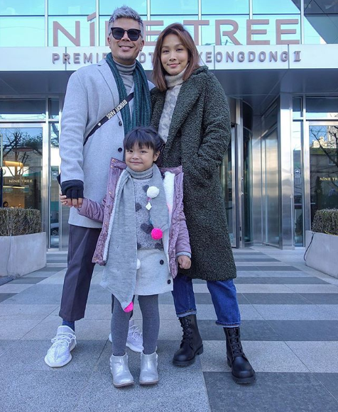 Lara Alana on holiday with her family in Korea.
