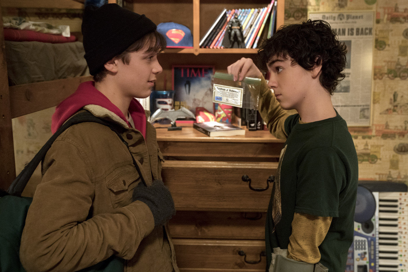 Can you spot all the DC superhero references in this photo?