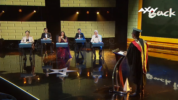 Class is in session with the judges and hosts.