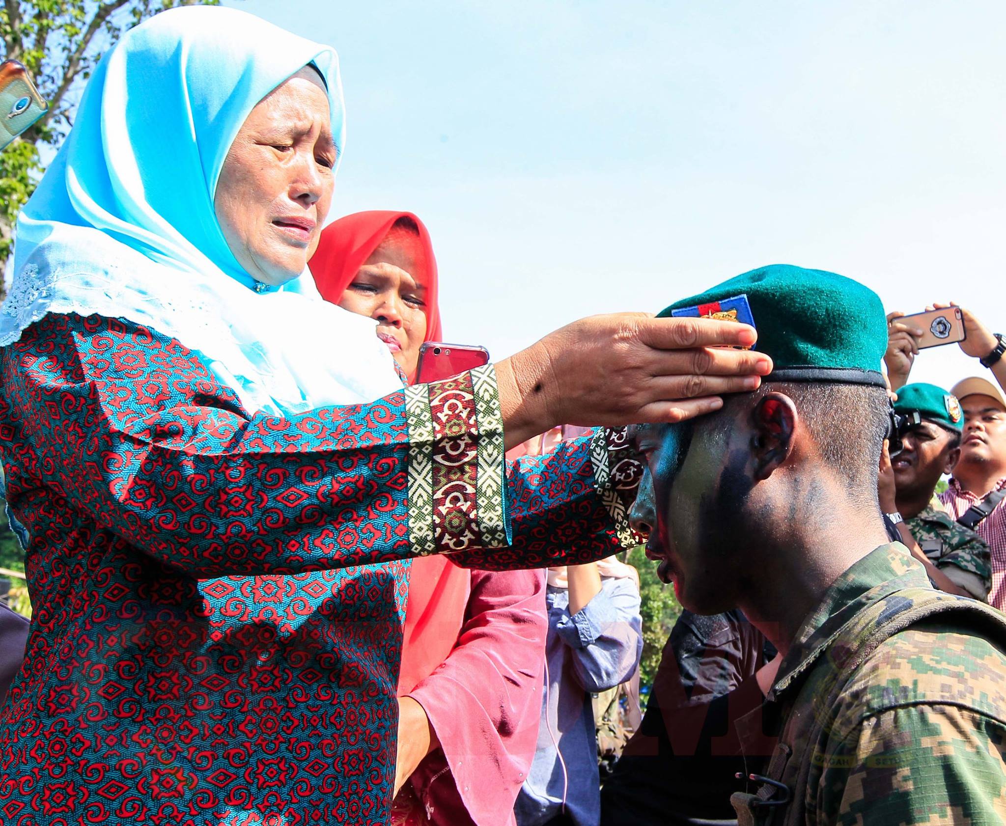The passing out ceremony.