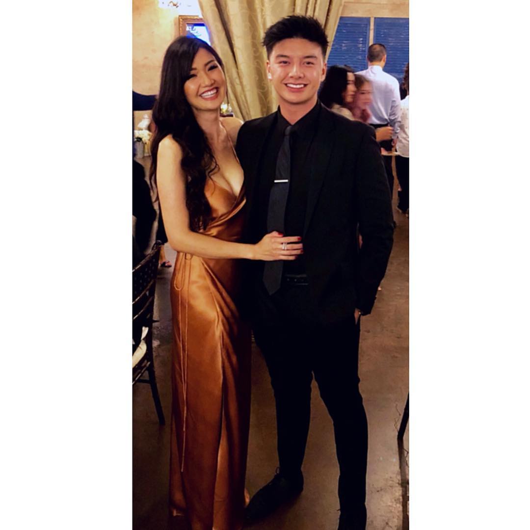 Taking his mom to prom.