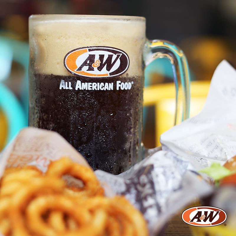 The perfect duo - root beer and curly fries.