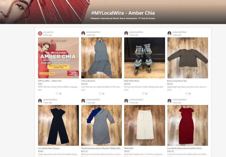 You can raid Amber Chia's closet.