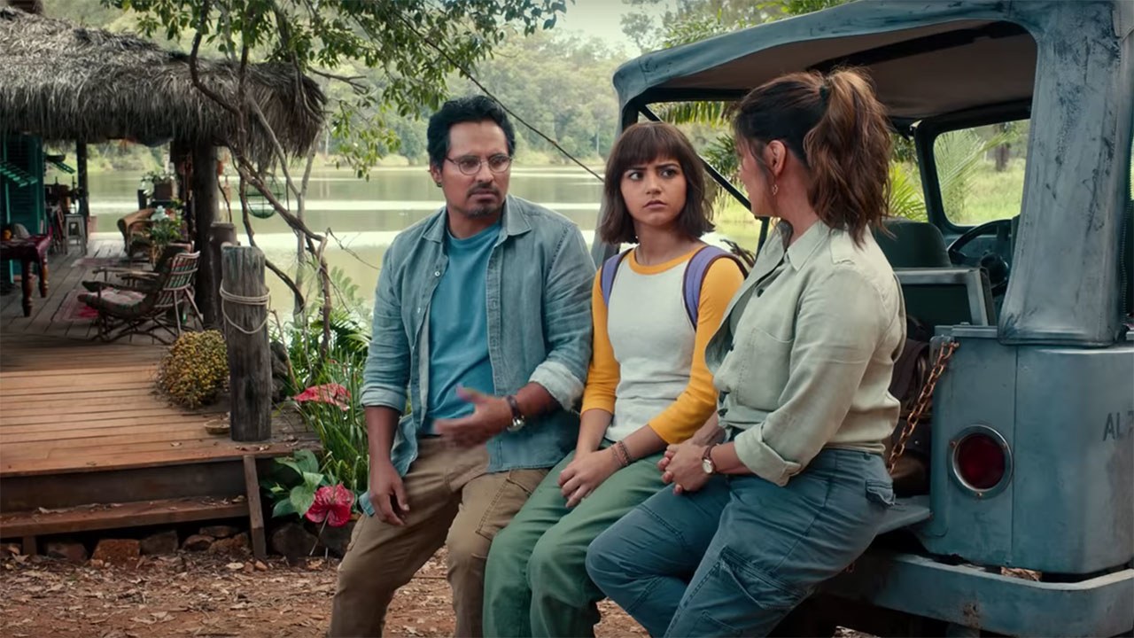 United International Pictures Meet Dora's parents played by Eva Longoria and Michael Pena.