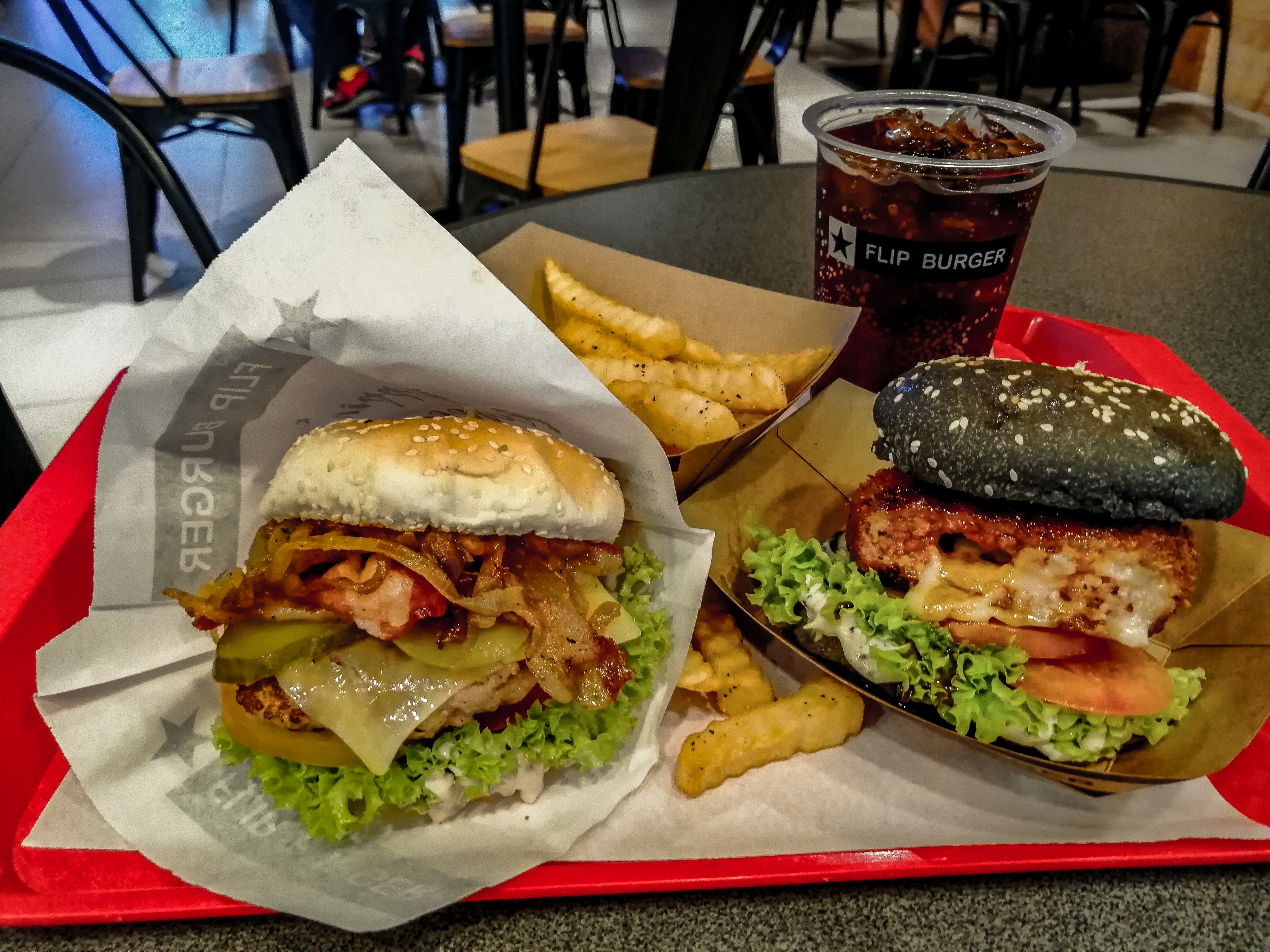Flip Burger Furippu Katsu Baga Burger.