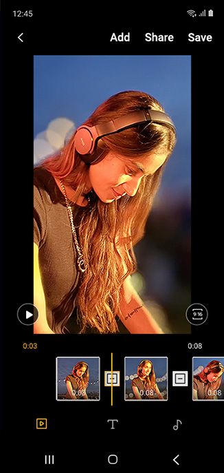 Edit your videos on your phone