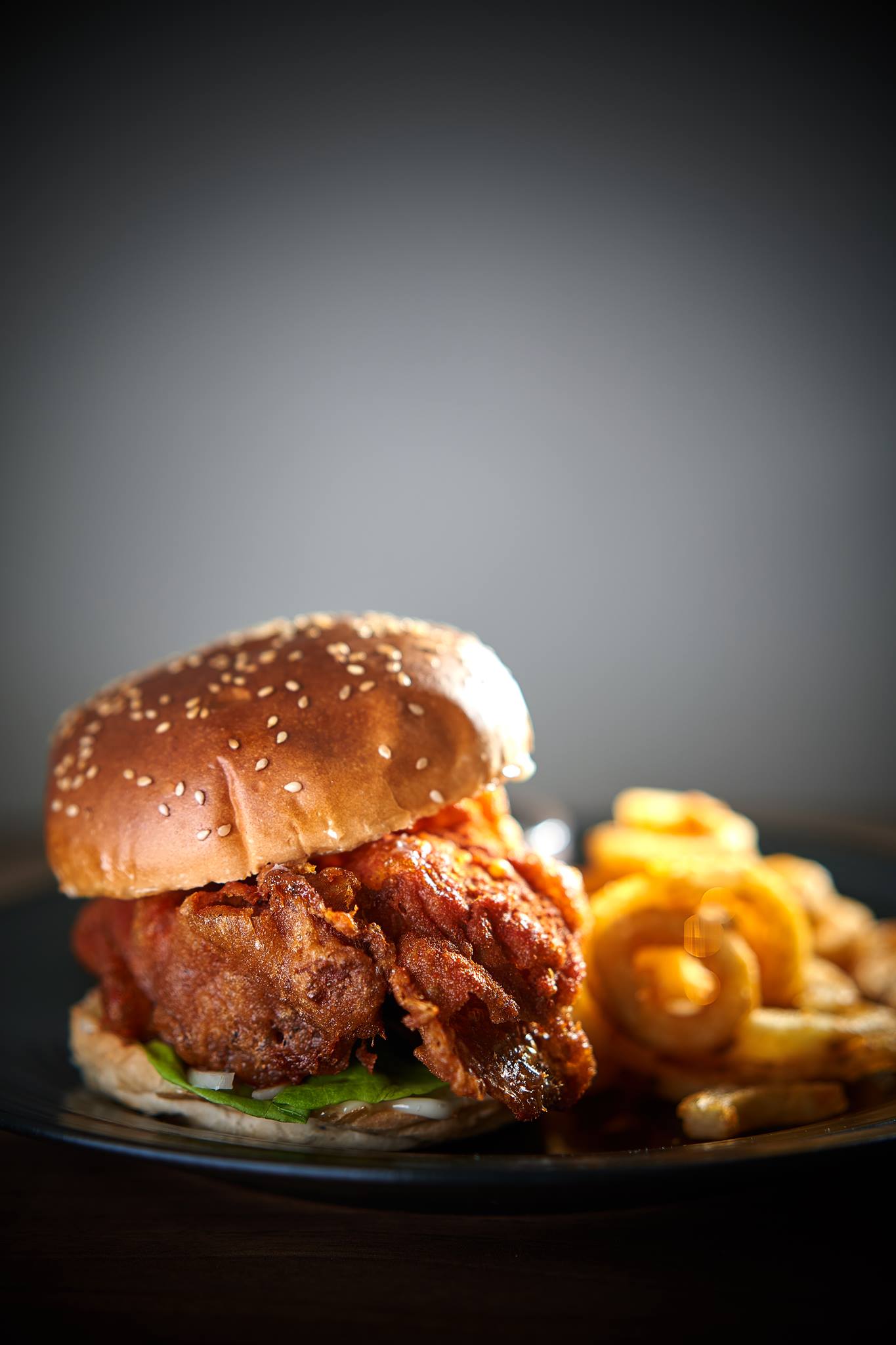 Yummy Station Fried Chicken Burger.