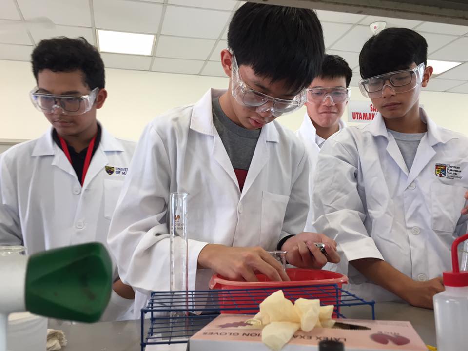 Facebook/Malaysian Junior Science Olympiad The younglings hard at work.