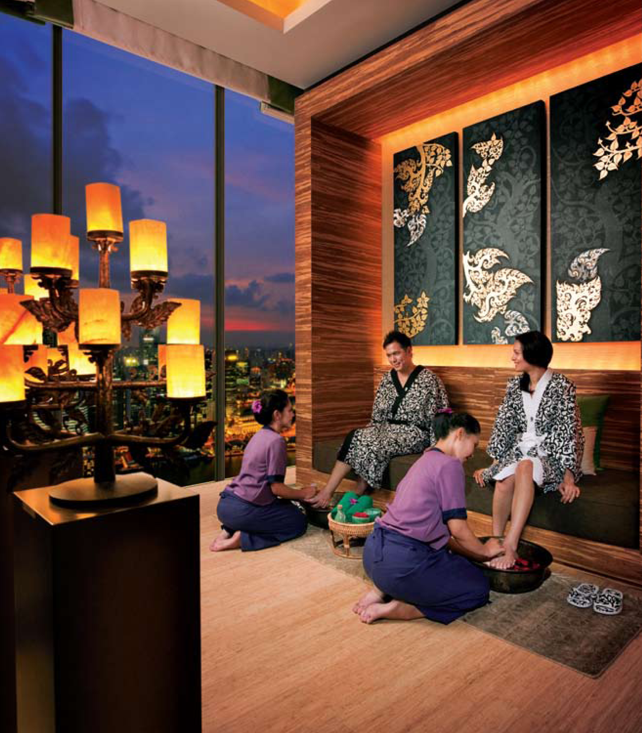 Marina Bay Sands Foot massage from the 55th floor? We're in!