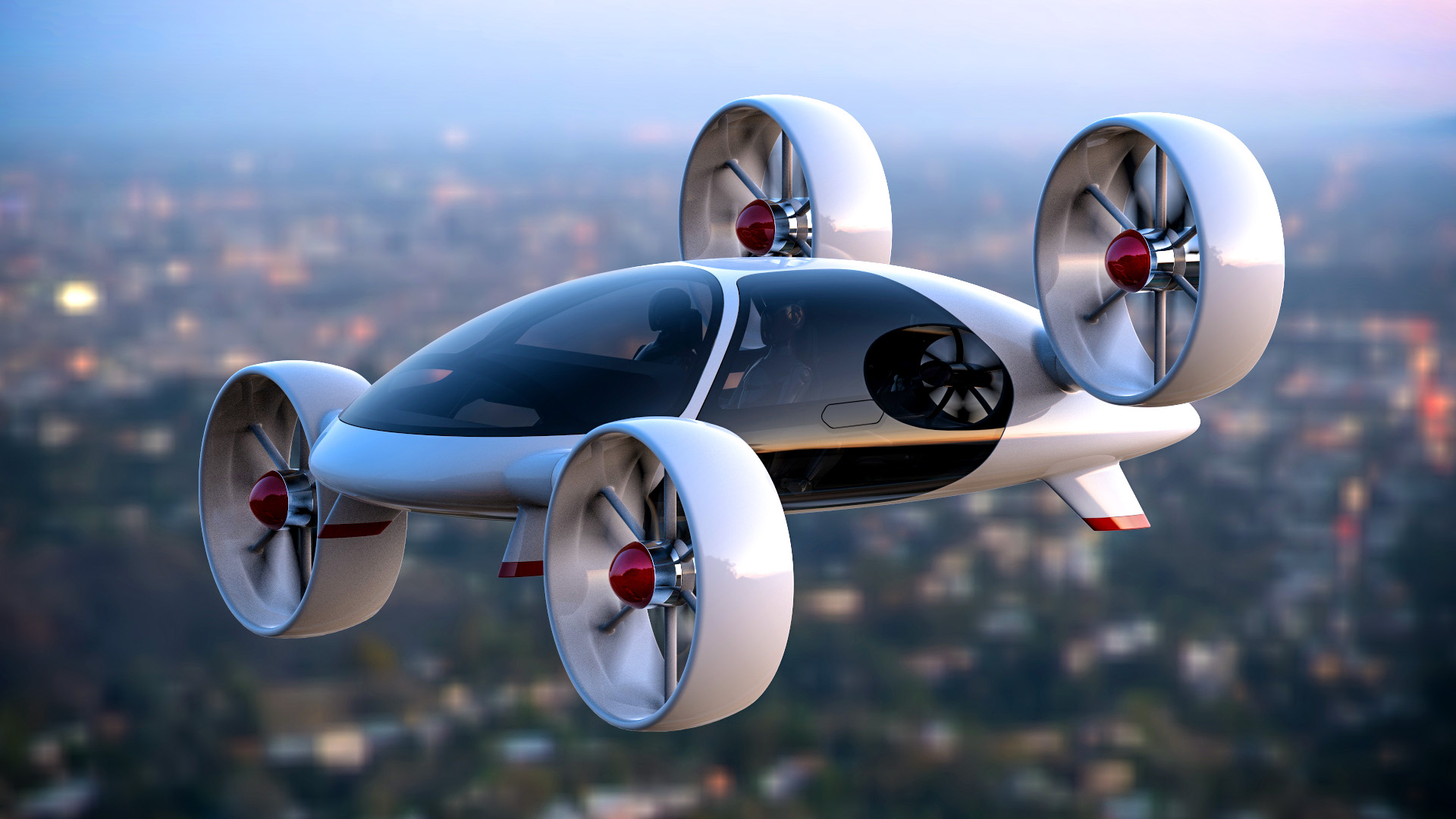 Let's just hope the final look of flying cars won't look like this.