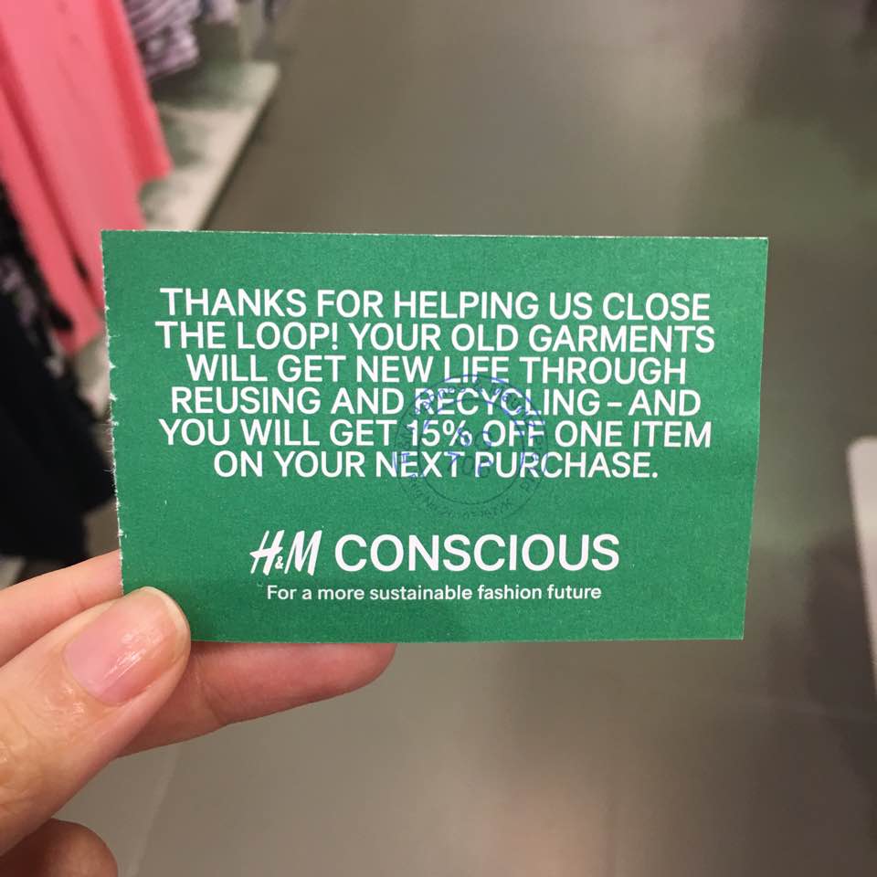 Recycle your clothes in exchange for shopping vouchers!