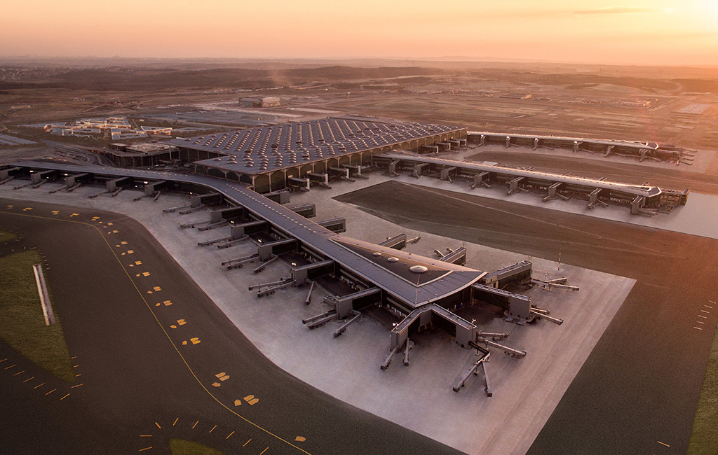 Gambaran luaran airport baru Turki.