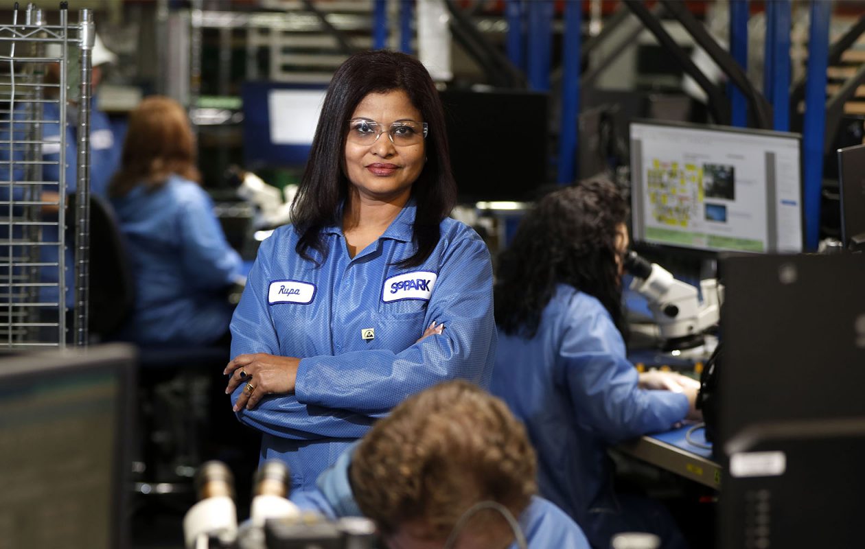 Being the only woman in school and later at work never stopped Rupa.