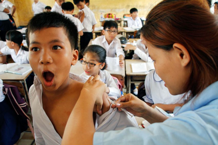 Remember getting vaccinated in school?