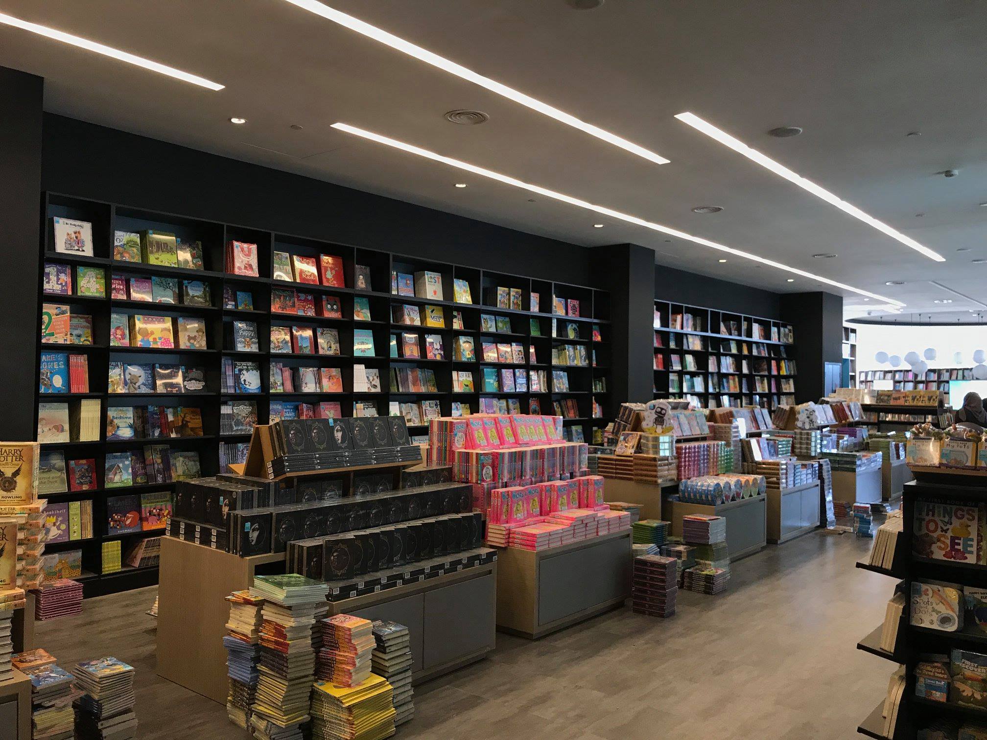 Some of the selection of books offered for children.