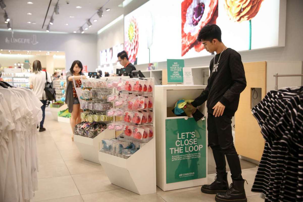 Don't forget to bring along your unwanted clothes the next time you hit the mall