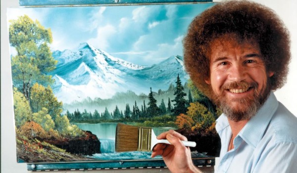 We're pretty sure the painter wasn't Bob Ross