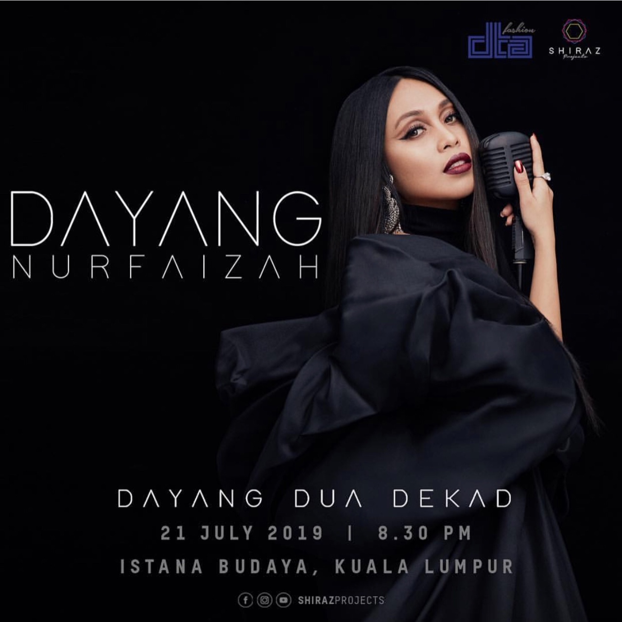 Instagram @dayangsayangkamu Konsert ulang tahun ke-20 Dayang Nurfaizah.