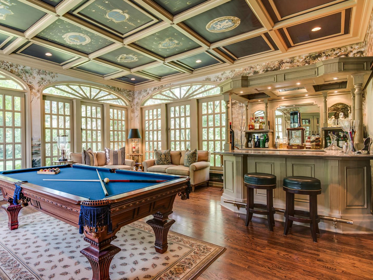The inside of Belfort's home, which was seized and sold by the US government