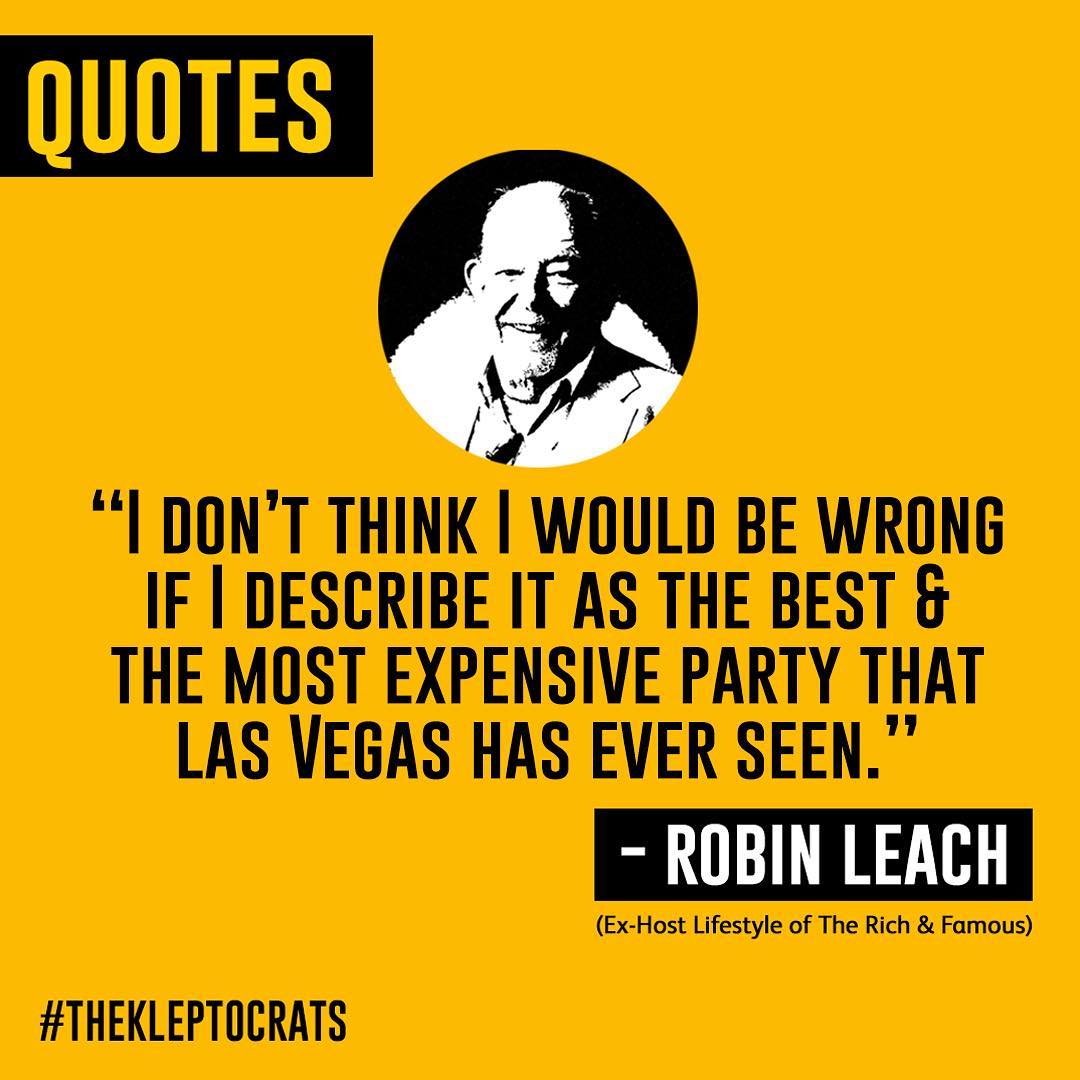 Robin Leach attended Jho Low's birthday bash