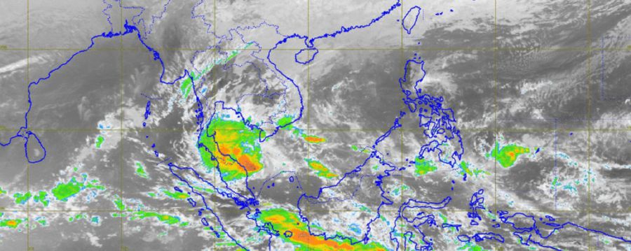 AFP via NST Satellite image showing Pabuk's movements.