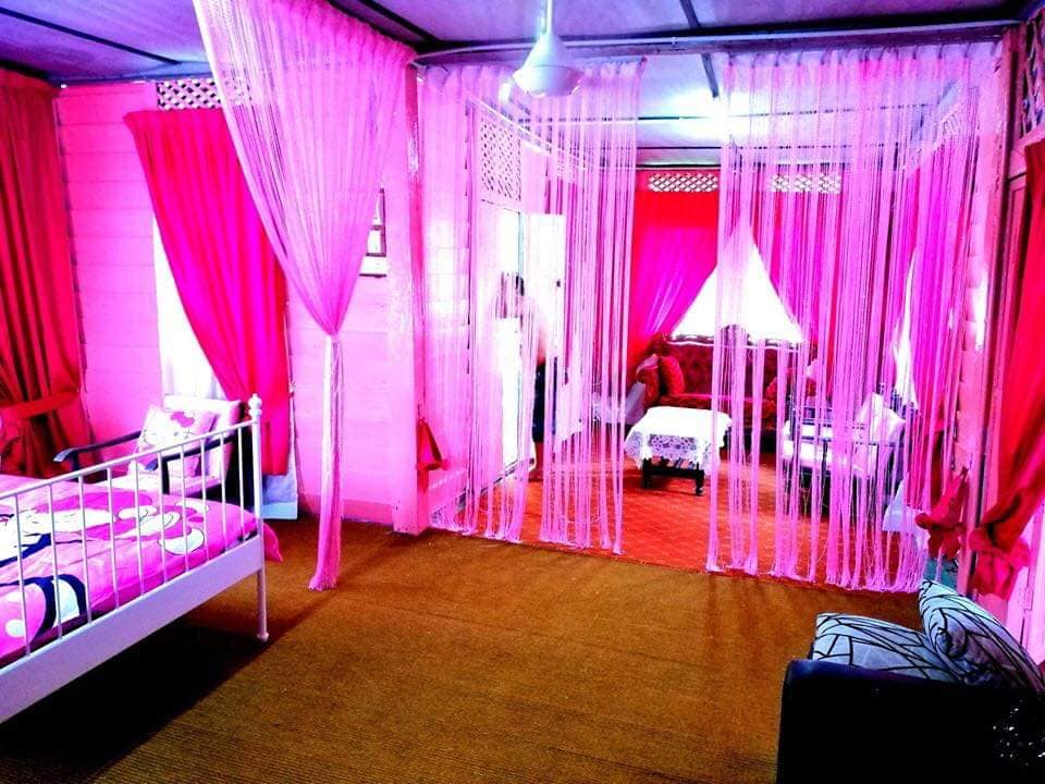 Facebook/DeejayMida Pinky Like, everything's so pink.