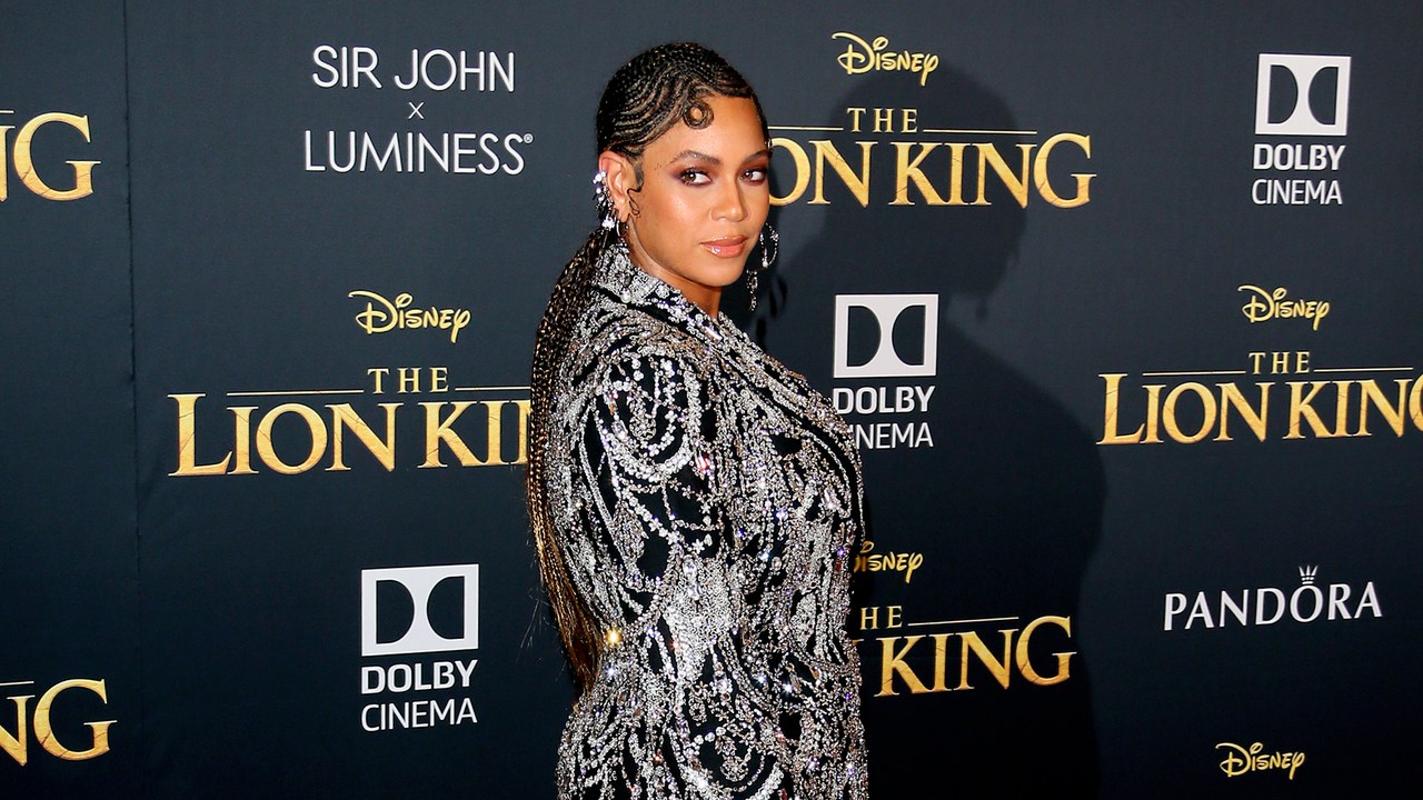 WIREIMAGE via Vogue Beyonce at the premiere of 'The Lion King'.