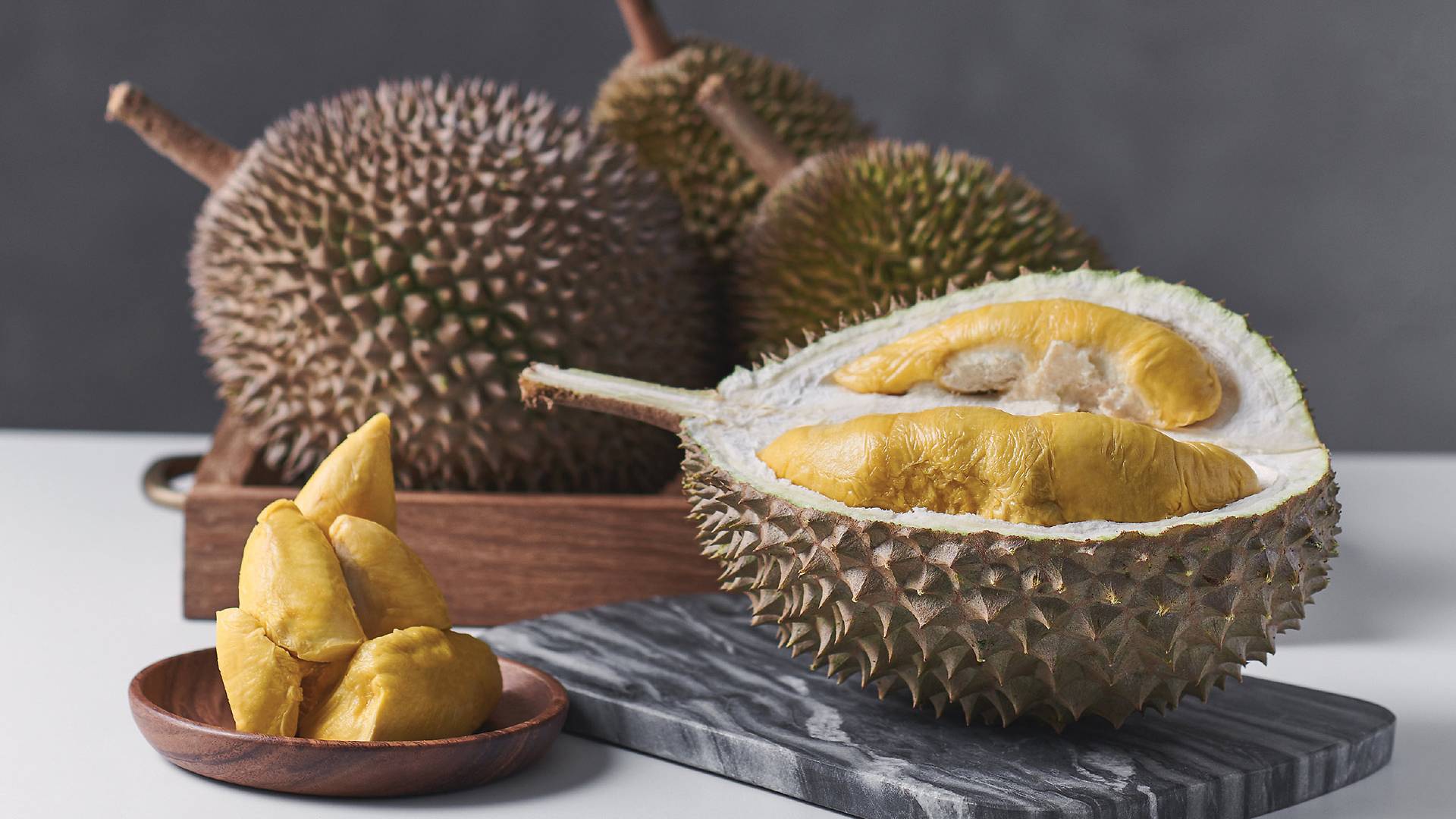 The Durian Story All-you-can-eat and all-you-can-put-in durian season