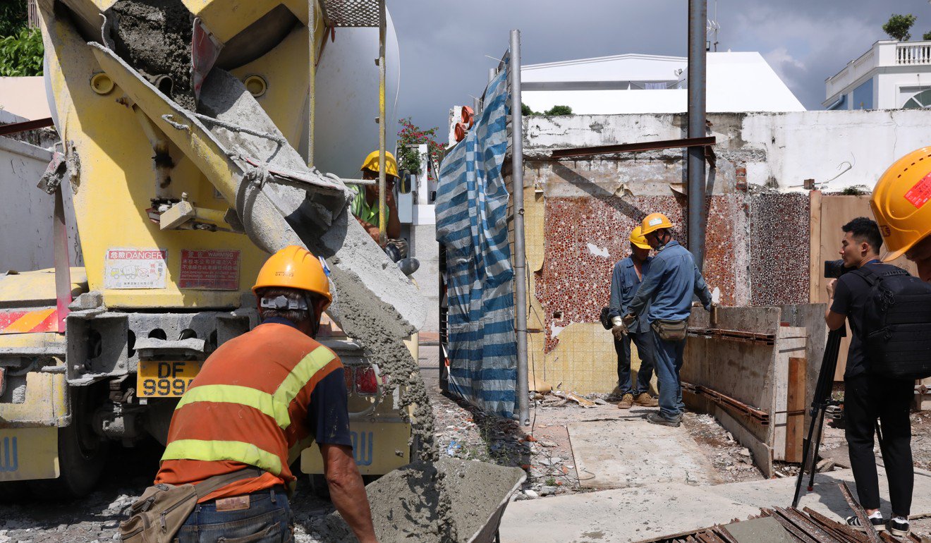 The demolition is already underway.