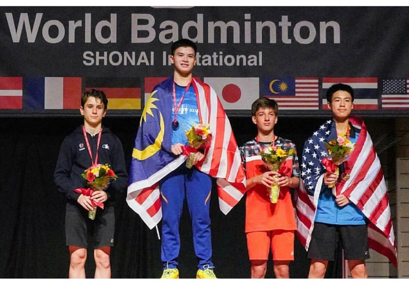 Fazriq winning the Under 15 Years Shonai Invitation Championship in Japan.