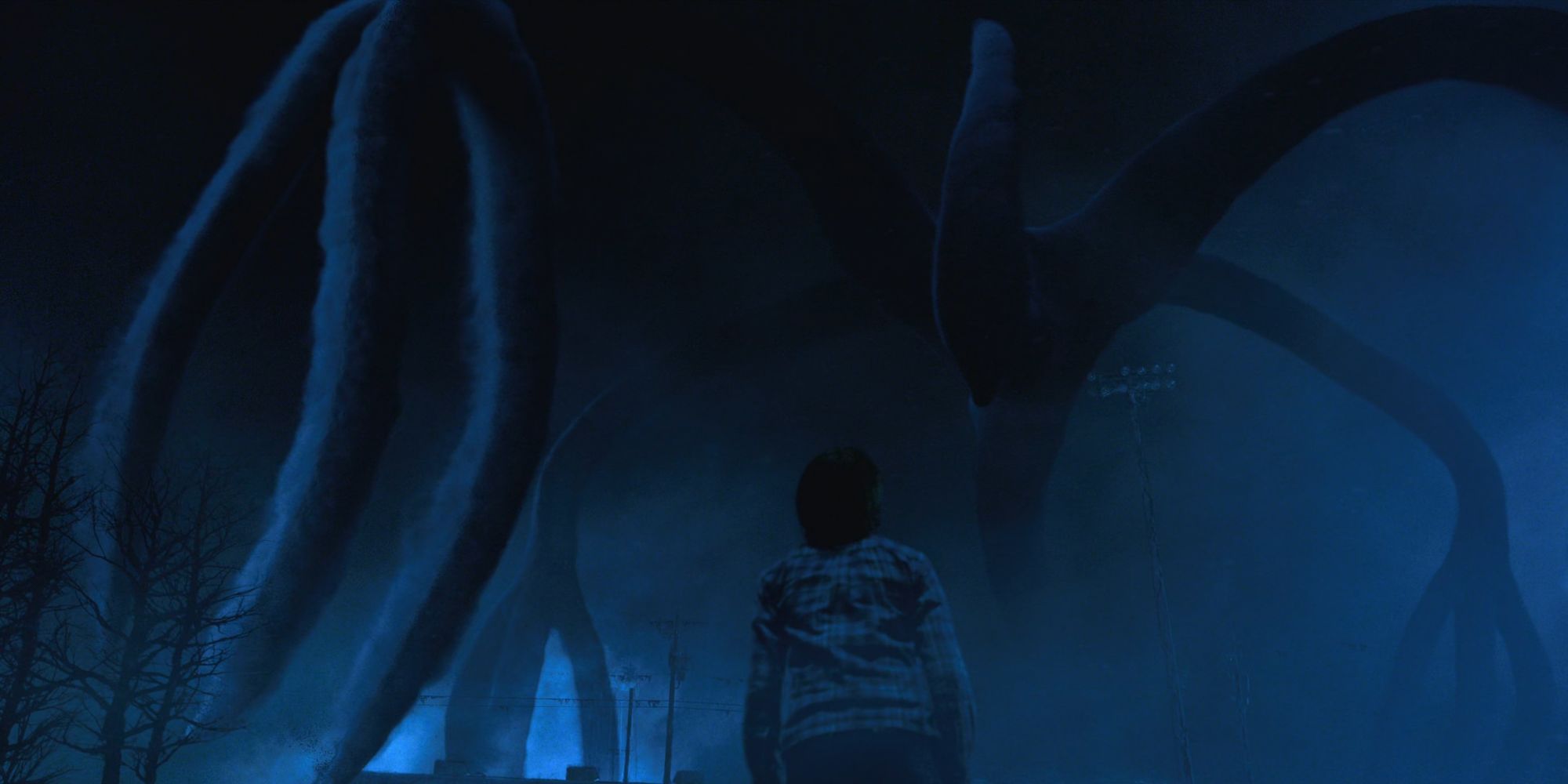 Will has visions of the Shadow Monster a.k.a. Mind Flayer.