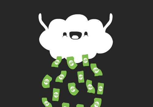 It was raining money