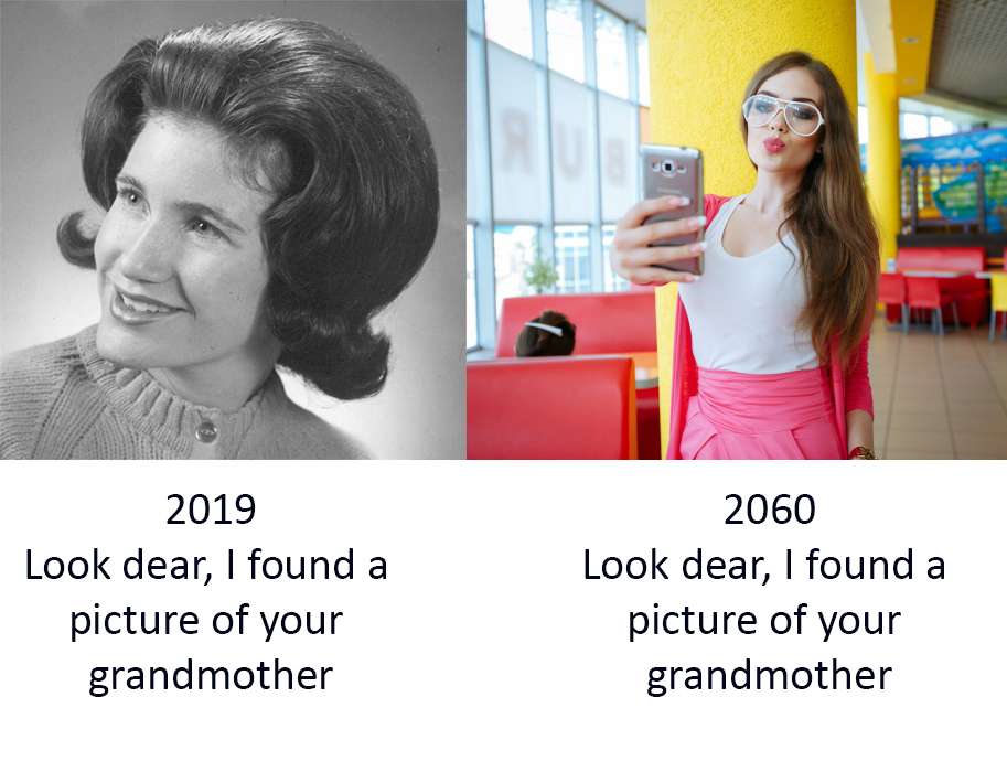What is your selfie going to tell your little ones in the future?